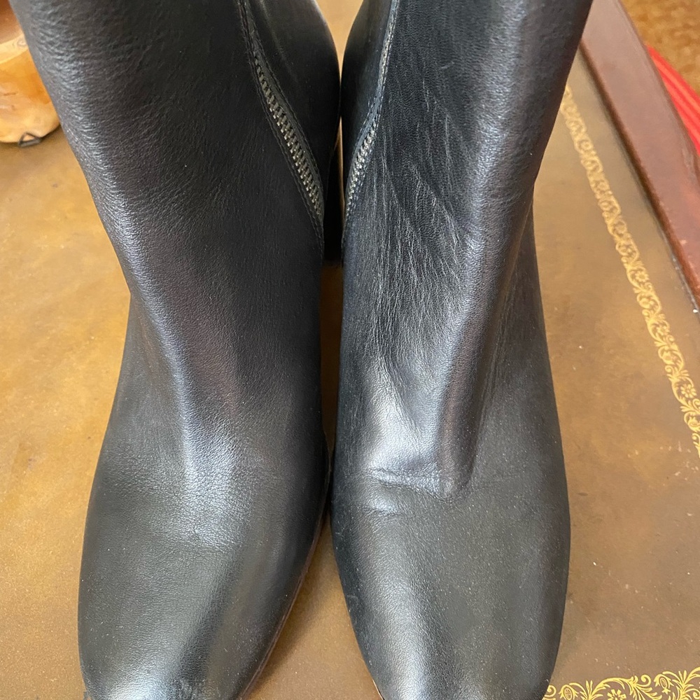 Black Leather Women's Boots
